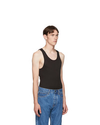 Calvin Klein Underwear Three Pack Black Ribbed Tank Top