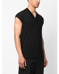 Rick Owens V Neck Knitted Tank Top