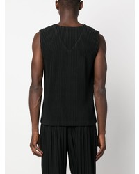 Homme Plissé Issey Miyake V Neck Pleated Tank Top