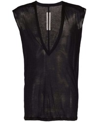 Rick Owens V Neck Sheer T Shirt