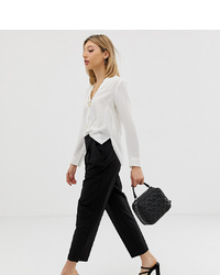 Asos Petite Asos Design Petite High Waist Tapered Trousers