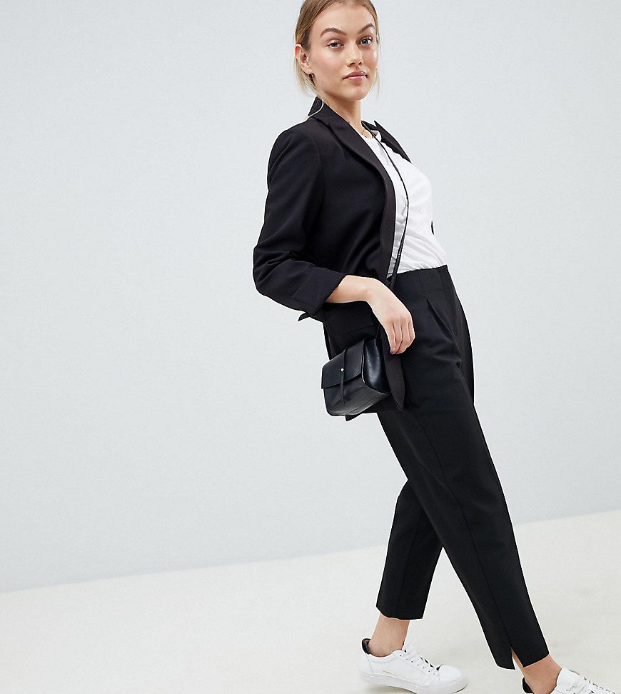 Buy Asos Design women regular fit plain wide leg pants tan Online | Brands  For Less