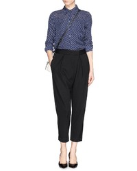 Theory Bitor Cropped Tapered Jersey Pants