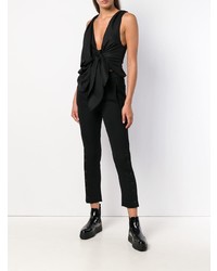 Ann Demeulemeester Button Trim Cropped Trousers