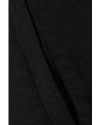 James Perse Cotton Blend Twill Tapered Pants Black