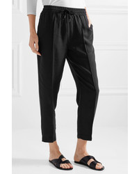 ATM Anthony Thomas Melillo Cropped Twill Tapered Pants