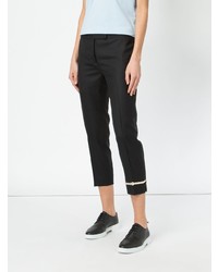 Thom Browne Embroidered Ankle Cropped Trousers