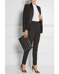 Victoria Beckham High Rise Wool Tapered Pants