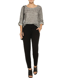 Line Keira Wool And Cashmere Blend Tapered Pants