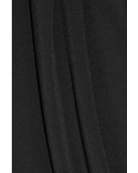 Baja East Layered Crepe Tapered Pants Black