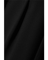 Michael Kors Michl Kors Collection Tie Waist Pleated Wool Serge Tapered Pants Black