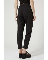 Topshop Notch Back Tapered Trousers