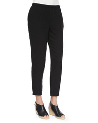 Eileen Fisher Organic Cotton Tapered Ankle Pants