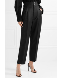 Peter Do Pleated Wool Gabardine Straight Leg Pants