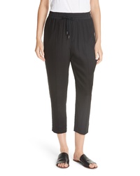 ATM Anthony Thomas Melillo Silk Charmeuse Pull On Crop Pants