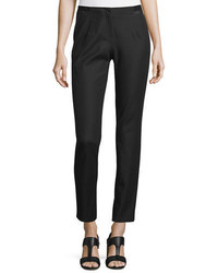Lafayette 148 New York Stanton Ribbon Trimmed Tapered Ankle Pants