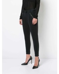 Thomas Wylde Stud Detailed Tapered Trousers