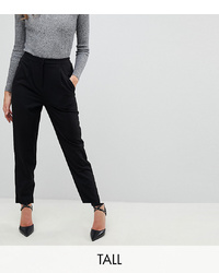 Y.A.S Tall Tailored Trouser With Elasticated Waist In Black
