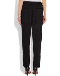 Givenchy Tapered Pants In Black Stretch Crepe