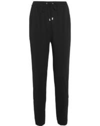 Givenchy Tapered Pants In Black Stretch Crepe