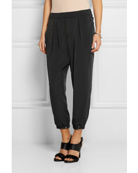 Helmut Lang Terra Washed Satin Tapered Pants