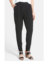 Eileen Fisher The Fisher Project Slouchy Tapered Leg Silk Pants