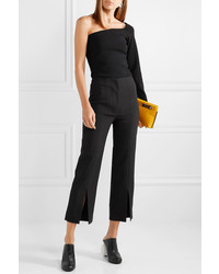 SOLACE London The Inez Cropped Crepe Tapered Pants