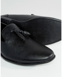 Asos Tassel Loafers In Black