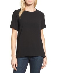 Vince Camuto Textured Georgette Highlow Blouse