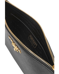 Prada Textured Leather Pouch Black