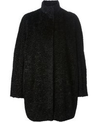 Black Textured Coat