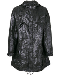 Rochas Textured Hooded Coat