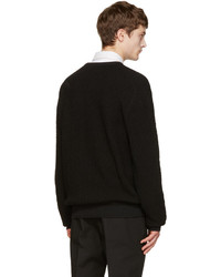 Calvin Klein Collection Black Textured Sweater