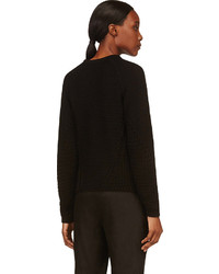 Helmut Lang Black Vaulted Texture Sweater