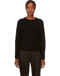 Helmut Lang Black Vaulted Texture Sweater
