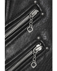 Etoile Isabel Marant Isabel Marant Toile Kankara Textured Leather Jacket Black