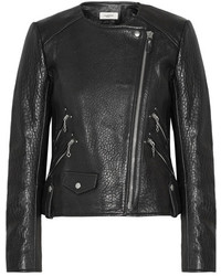 Etoile Isabel Marant Isabel Marant Toile Kankara Textured Leather Jacket Black