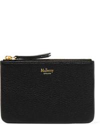 Mulberry Textured Leather Pouch Black