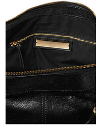 Balenciaga Classic Work Textured Leather Tote Black
