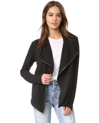 Black Textured Lightweight Jacket