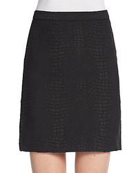 French Connection Croc Textured Mini Skirt