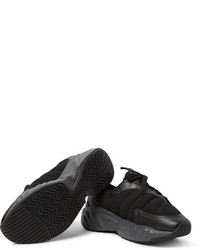 Acne Studios Sofiane Leather Trimmed Suede Sneakers