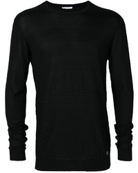 Black Textured Sweatshirt