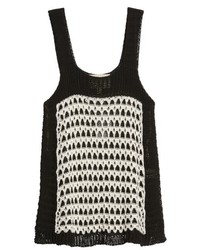 Moon River Textured Knit Sweater Tank