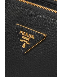 Prada Galleria Medium Textured Leather Tote Black