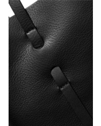 Balenciaga Printed Textured Leather Tote Black