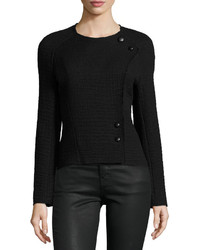 Isabel Marant Textured Virgin Wool Jacket Black