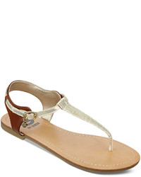 G by Guess Luzter T Strap Flat Thong Sandals