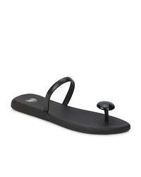 mel Pepper Black Flip Flops Sandals