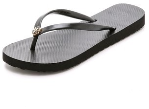 thin flip flop tory burch